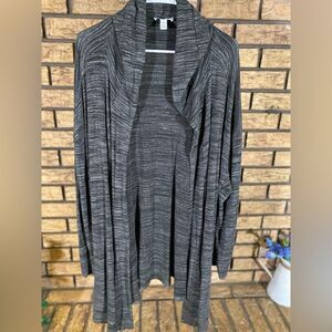 Daily ritual dark grey long cardigan‎